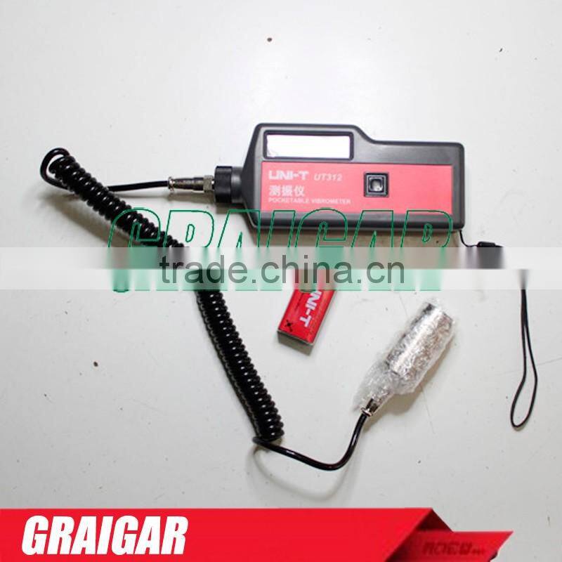 Vibrometer Portable LCD Vibration Analyzer Tester Meter UNI-T UT312 with Split Sensor Signal Wire & Sensor Measuring Instruments