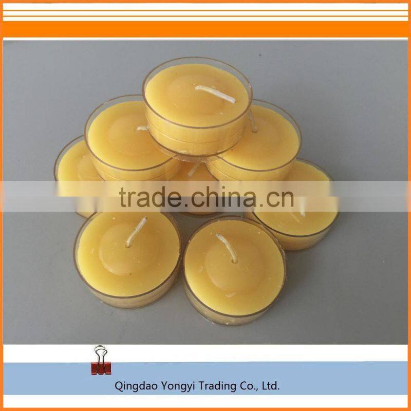 yellow tealight candle, scented party candle
