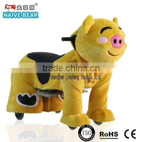 mini cooper electric toy car with PU wheel