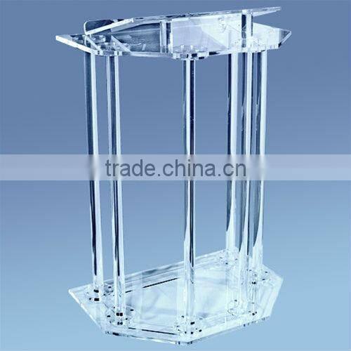 Acrylic Lectern Round Column Style (AL-A-0169)