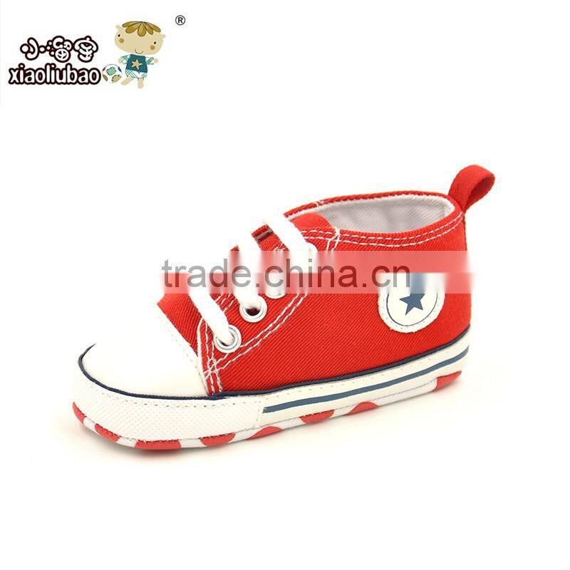 2016 hot sell comfortable canvas baby shoes for boys wholesale