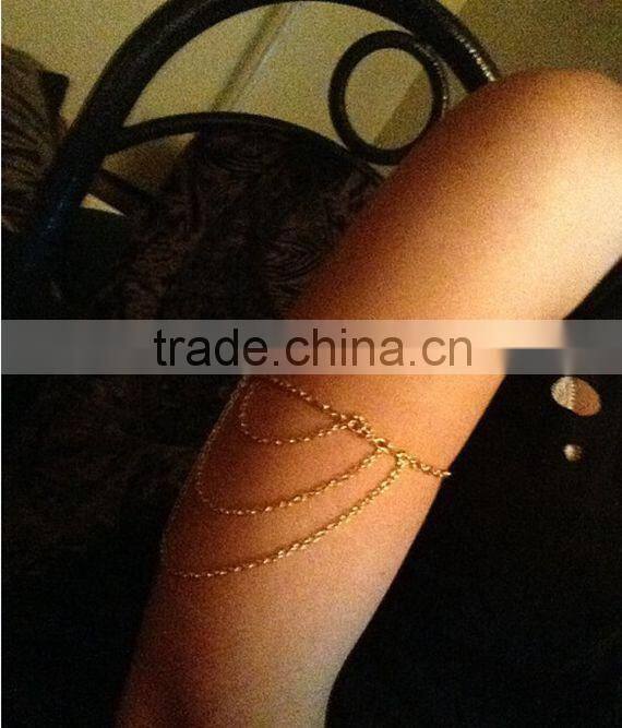Fashion macrame gold new arm chain