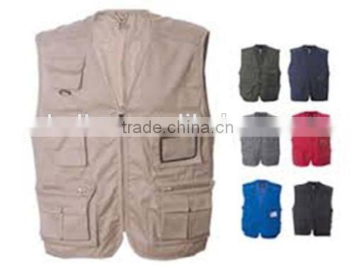 T/C multi-pockets work gilet