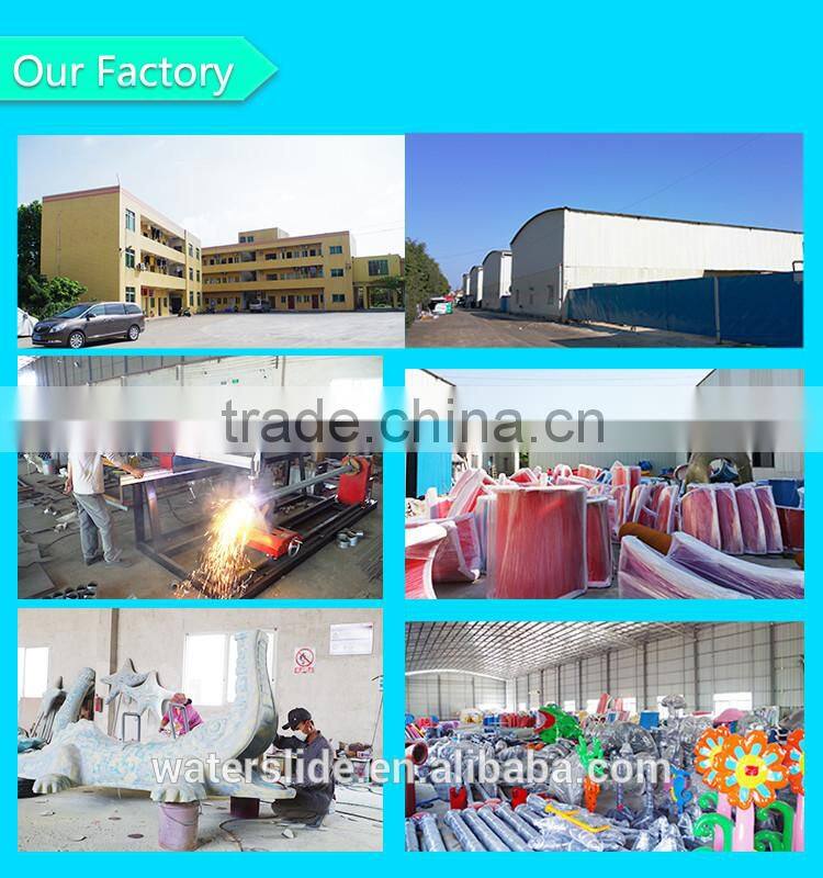 Large spiral water slides fiberglass water park rides China factory supply