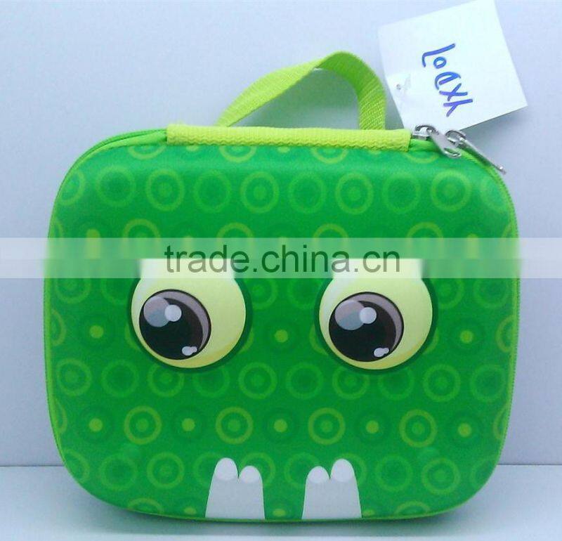 2016 novelty funky 3D EVA lunch bag,green,YXD07