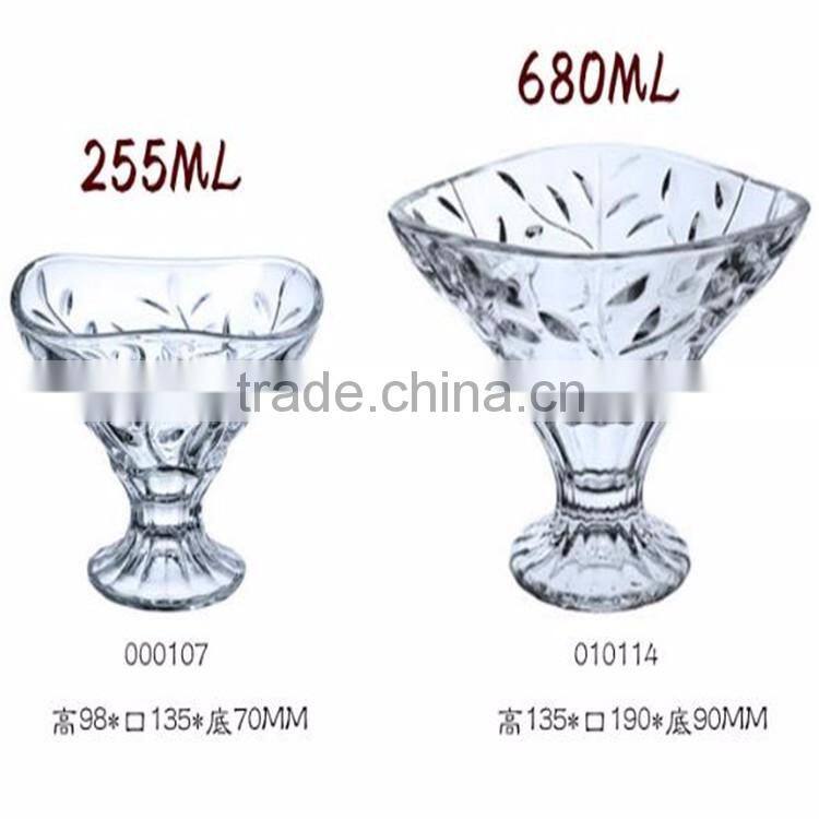 Hot sale personalized wholesale Sundae glass Ice cream bowl / dessert cup 255ml