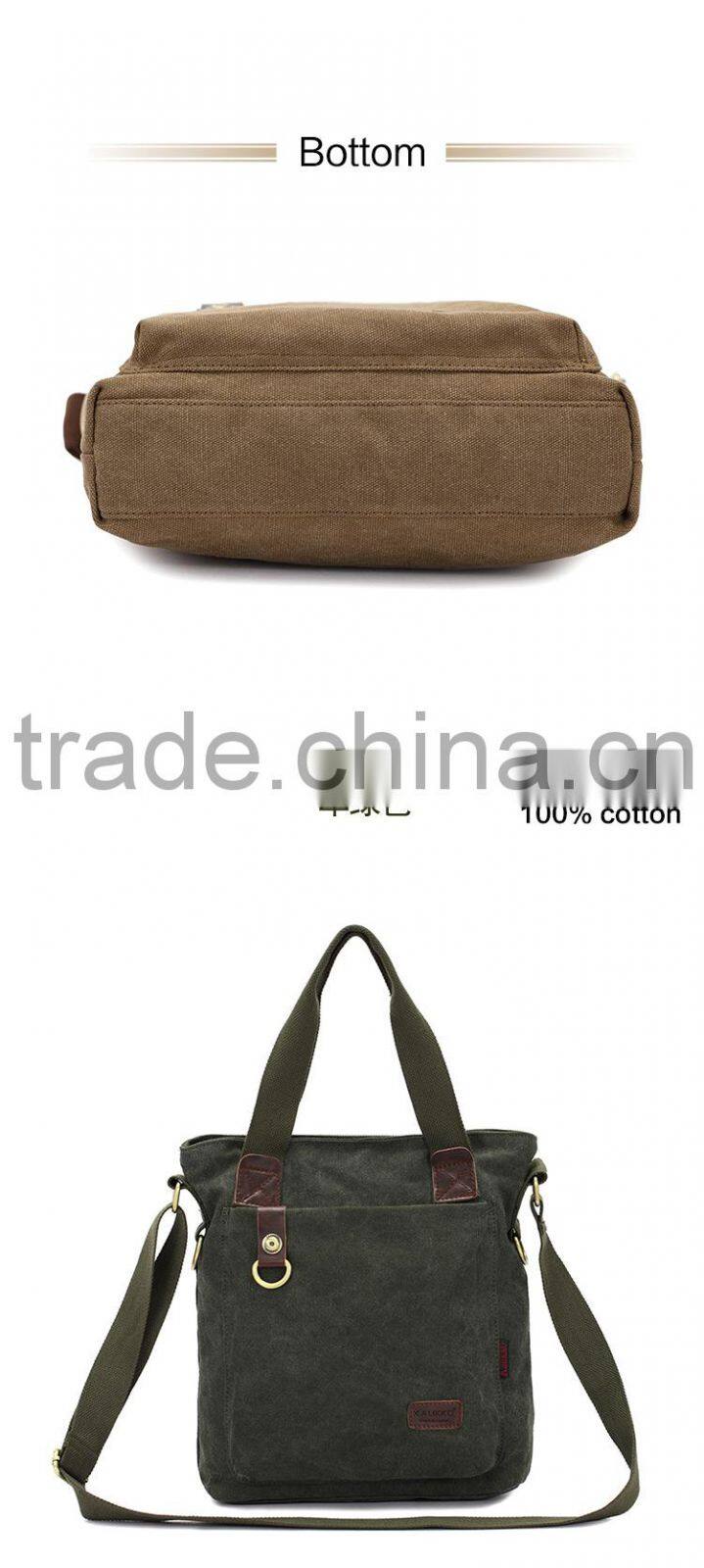 Concise Tablet Messenger Bag For Men Vertical Messenger Bags For Men Crossbody Bag White Cotton Canvas Messenger Bag