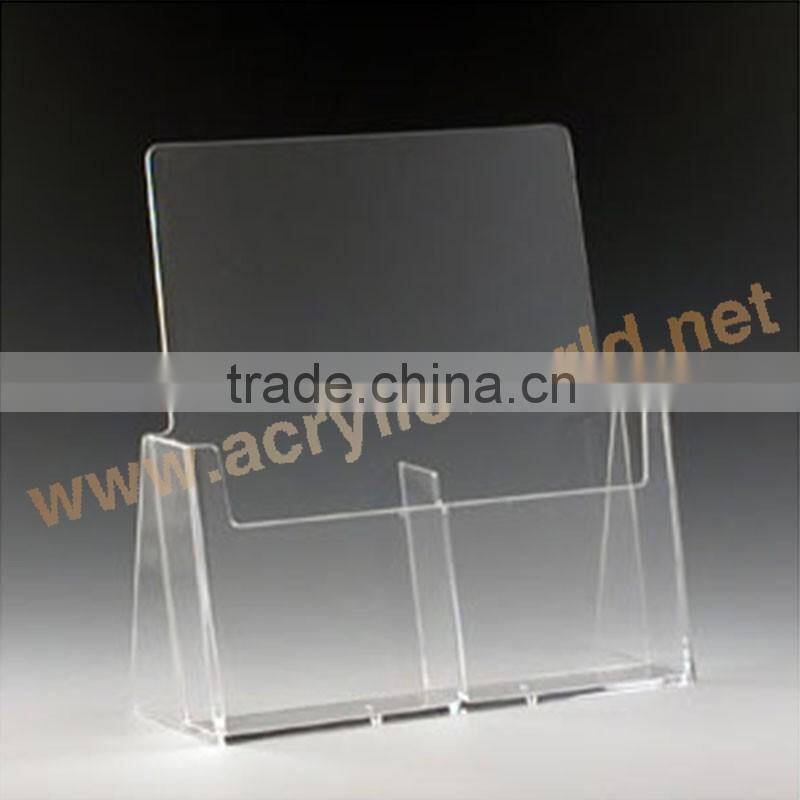 black multiple face brochure holder floor stand