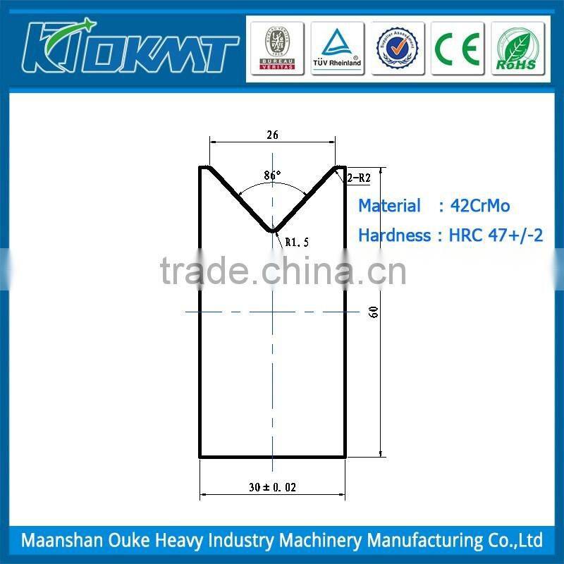 Professional manufacturer press brake tooling for bending machine
