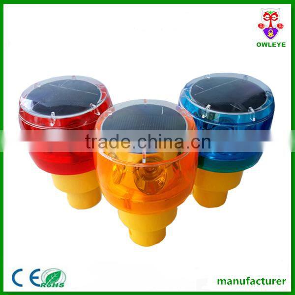 Red led solar flashing safety light used for foggy weather