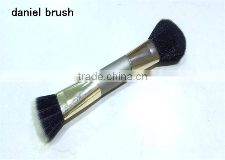 Double Head Cosmetic Contour Face Blush Powder Foundation Makeup Brush Two Ends