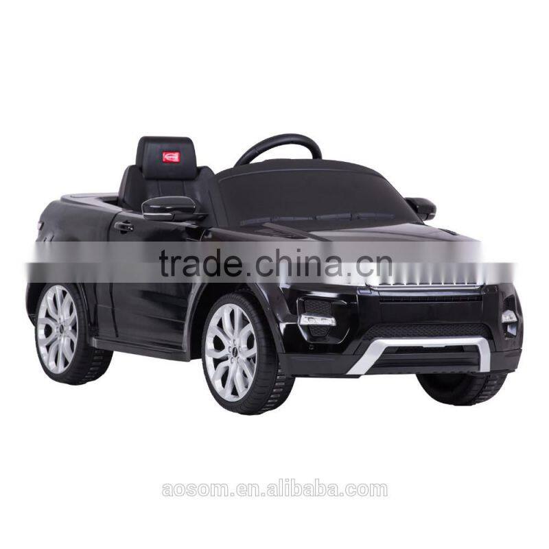 Aosom 12V Land Rover Evoque Kids Electric Ride On Car with MP3 and Remote Control - Black