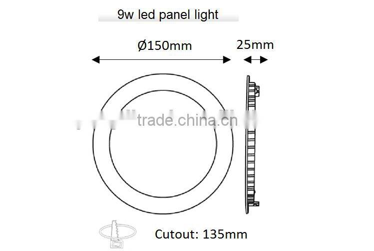 2015 hot and new round led panel down light smd2835 / 2700K ultra thin led light panel