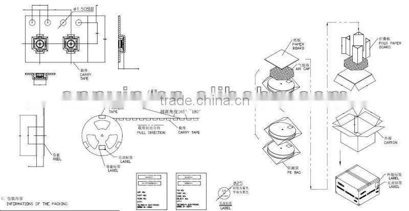 RF header PCB Mount connector IPEX U.FL