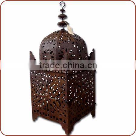 antique hanging hurricane lamp