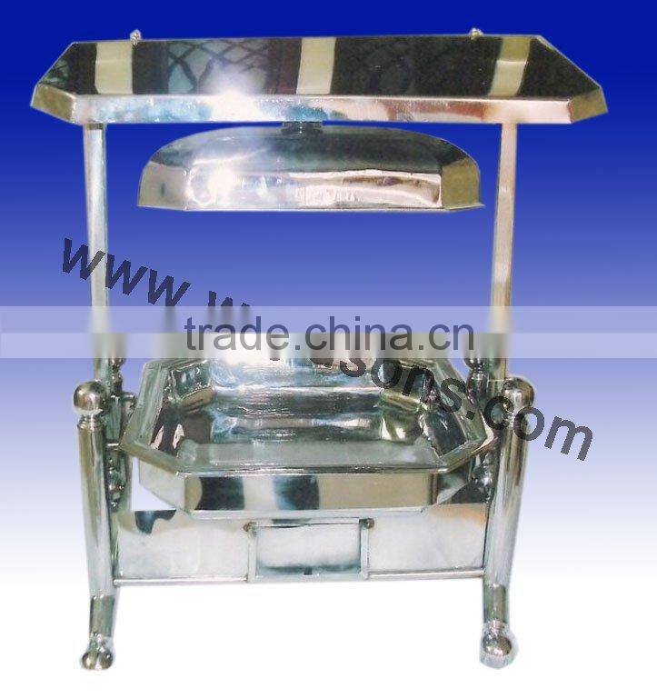 brass plated chafing dish | fancy chafing dish for sale | modern chafing dish for decor | best finish chafing dish