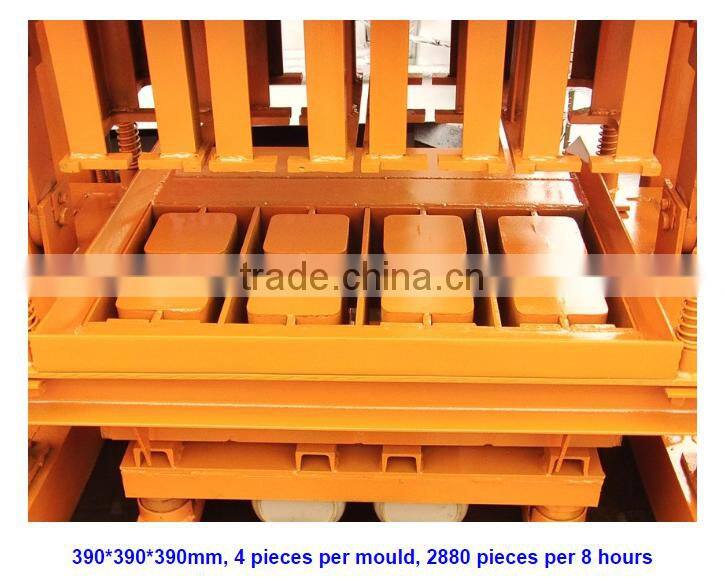 Small investment Big Profit! QTJ4-40 Hollow Block And Pavers brick making machine for small factory with Vedio