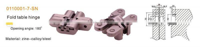 furniture cabinet table steel concealed cross hinges