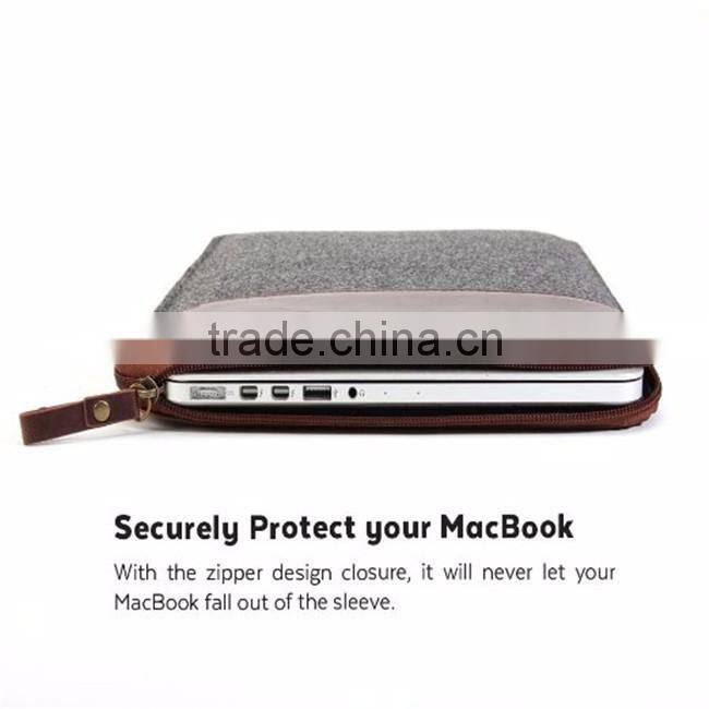High quality wholesale fashion felt promotional laptop bag