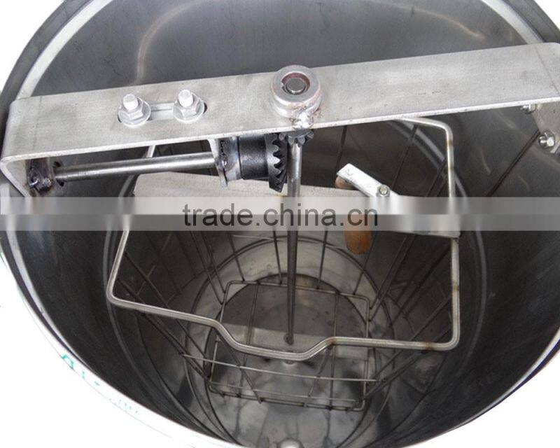 Apiculture manual stainless steel 2 frame self-reversal honey extractor for sale