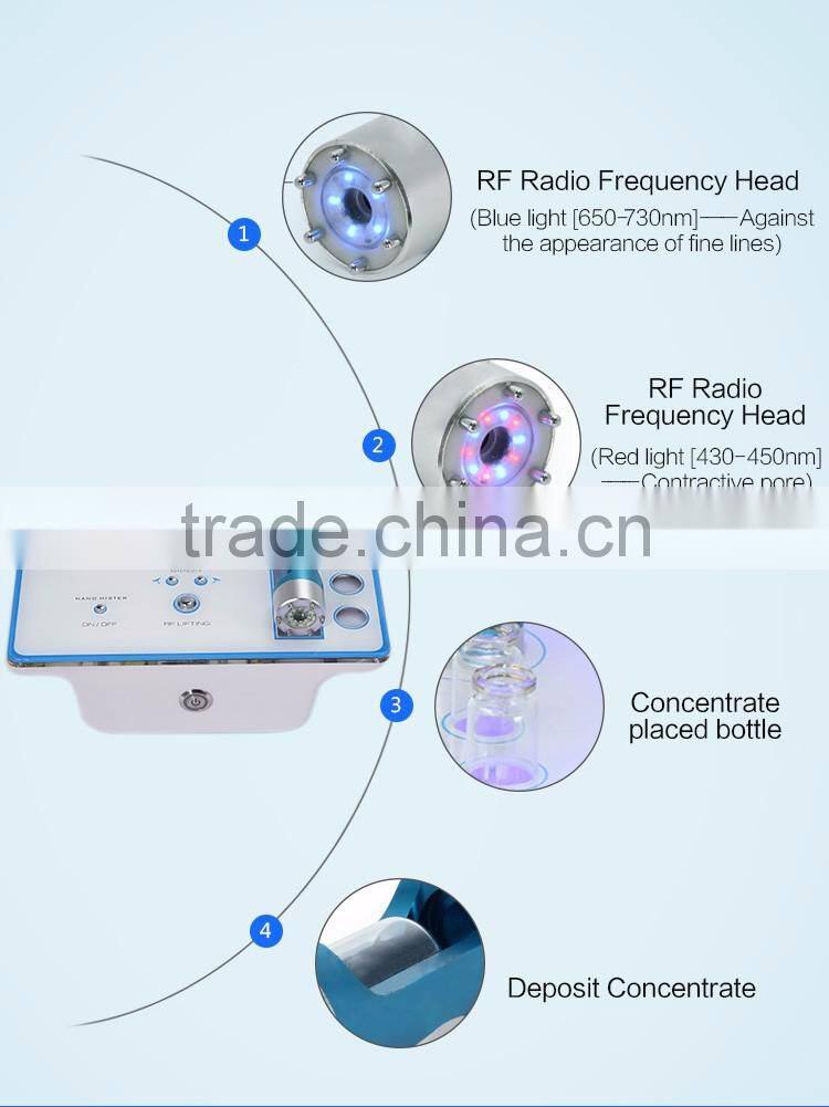 Mini Portable RF Radio Frequency Skin Care Face Lift Mesotherapy Machine