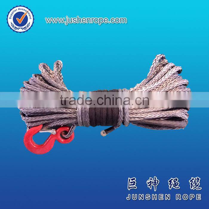 Top quality creative 14mm*15m dyn uhmwpe winch rope