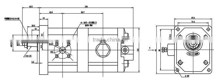 Hi-Lo hydraulic gear pump for log splitter
