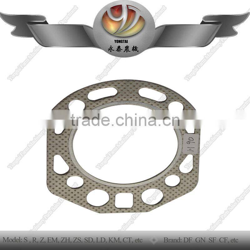 Tractor EM190 cylinder head gasket, single cylinder EM190 diesel engine gasket