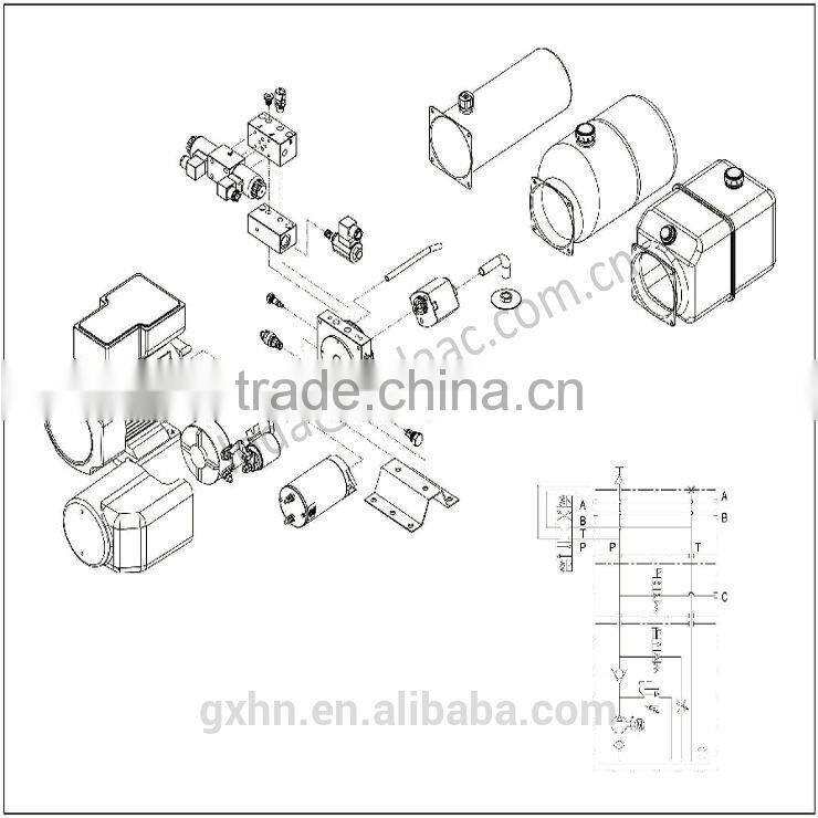 DC12V 24V 48V Hydraulic Power Unit for Sale