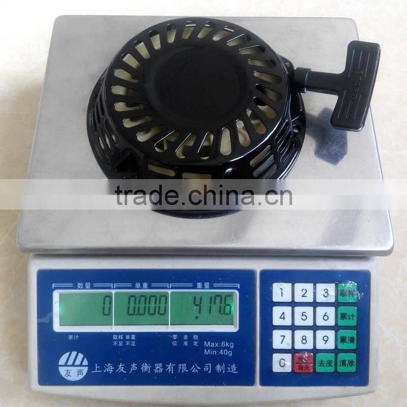 high quality gasoline engine spare parts 168F starter black recoil starter GX160/GX200