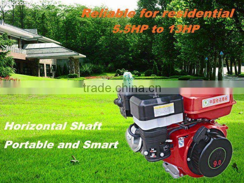 Air-cooled 9Hp Horizontal shaft gasoline engine