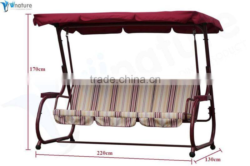 3-person patio swing with canopy outdoor furniture 2014