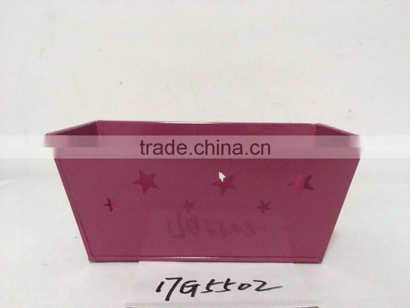 wholesale new sign rectangle home garden deco shenzhen a zinc coated wide flower pot