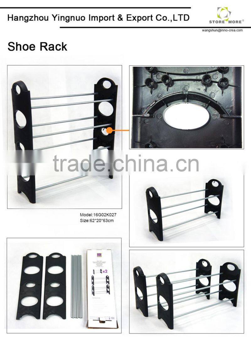 Shoe Rack Organizer Storage - Stackable and Detachable - Easy to Assemble - No Tools Required, 10 Shelf