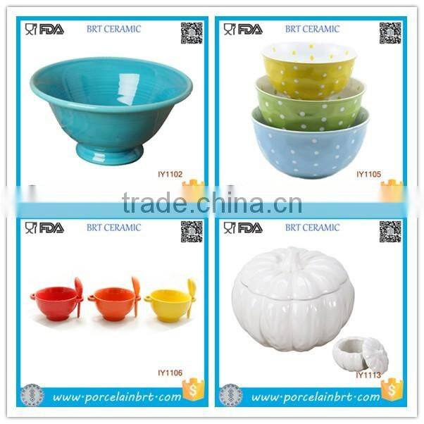 Classic Blank Square Deep Ceramic Salad Bowl