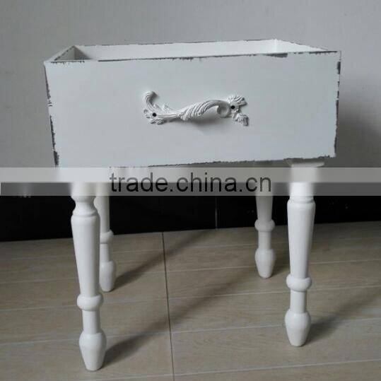 KD Packing French style bedroom furniture bedside cabinet made in China