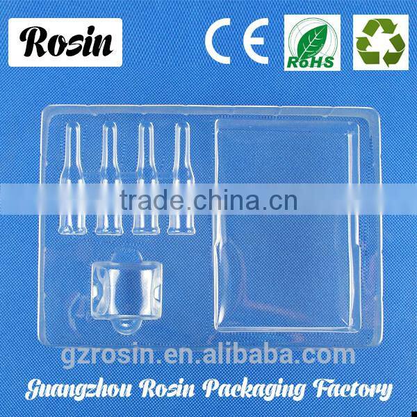 manufacturers portable Blister PET cosmetic tray,blister tray,clamshell package