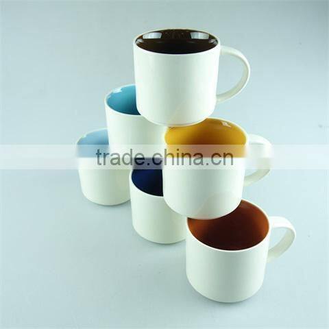 unique shape white ceramic coffee mug with cheap price in stock