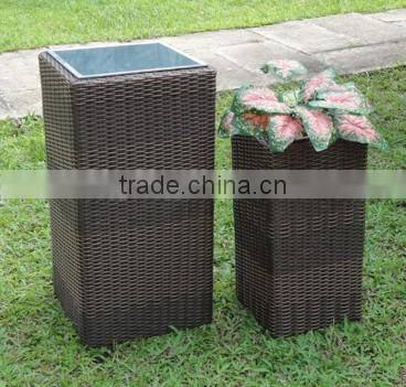 Outdoor Rattan Wicker Garden Flower Pots