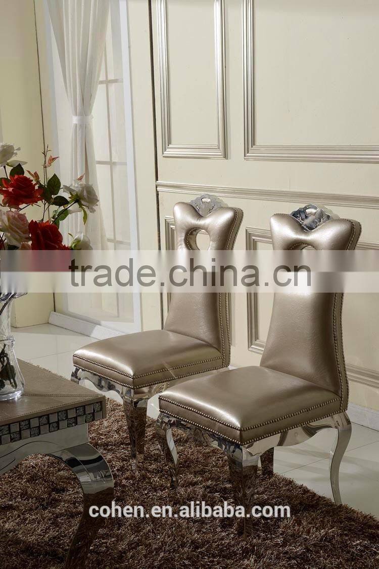 Hot selling modern wooden dining table set dining table and chair for stainless steel furniture and home furniture