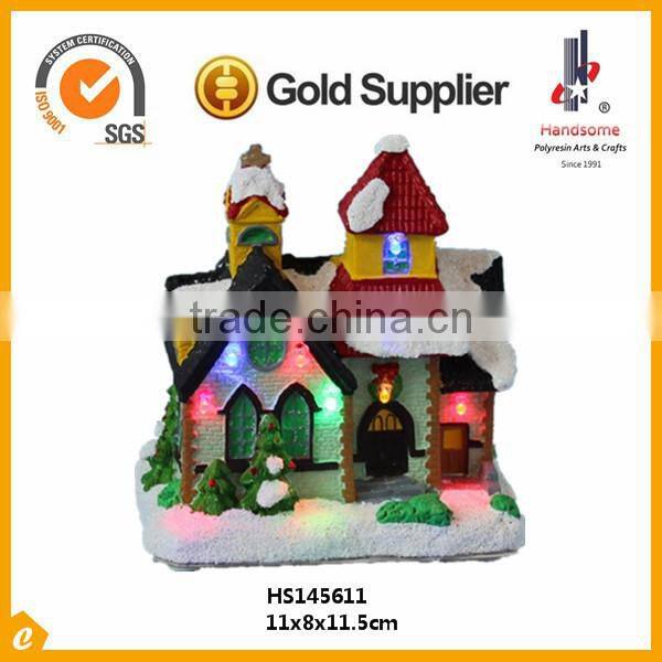 2016 New Design Lights Christmas Village Houses