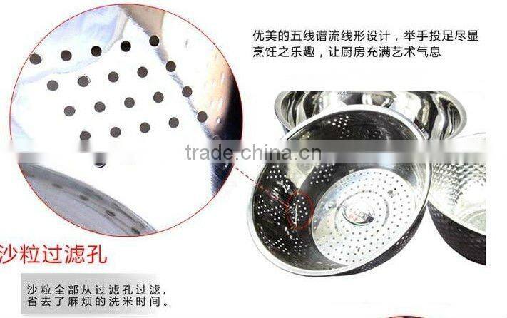 Stainless Steel 18/8 rice Colander