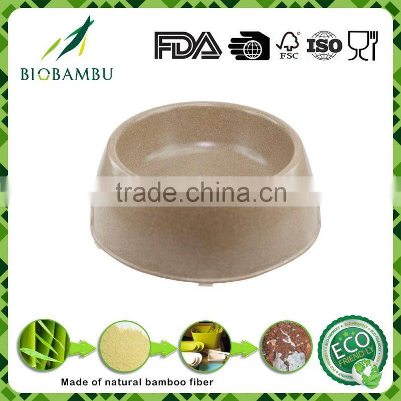 Wholesale Inexpensive OEM available Bamboo Fiber Pet Bowls