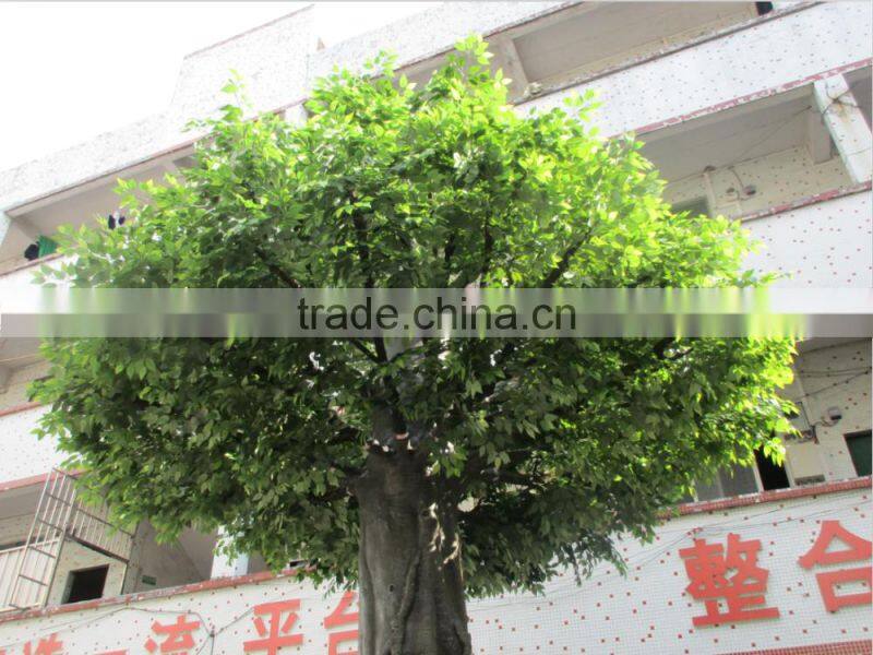 big outdoor use artificial banyan tree,green fake banyan tree