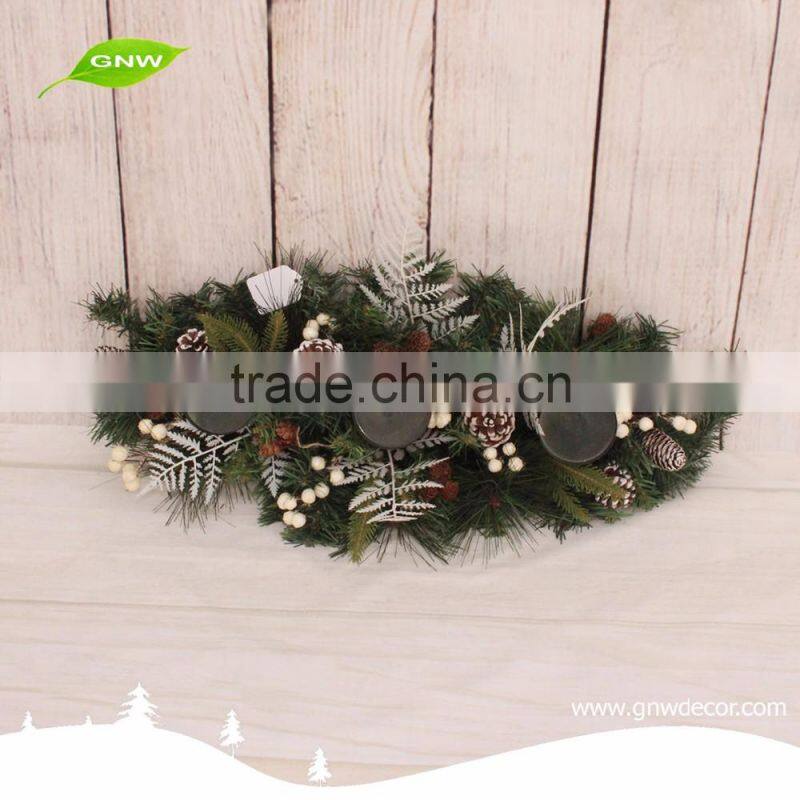GNW CHGR-1607031 Customized Promotional Cheap PVC Christmas candle garland for sale