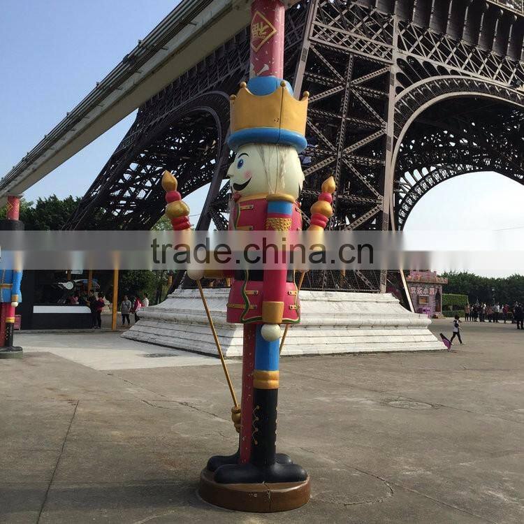Outdoor fiberglass soldier decoartion