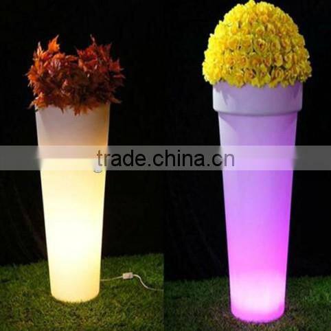 led flower pot / Wedding chair pot/LED decoration cube / cement flower pot