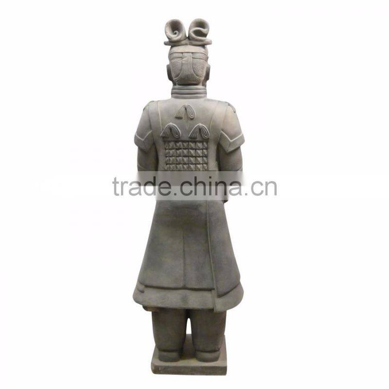 Antique stone craving sculpture chinese warriors statue for sale