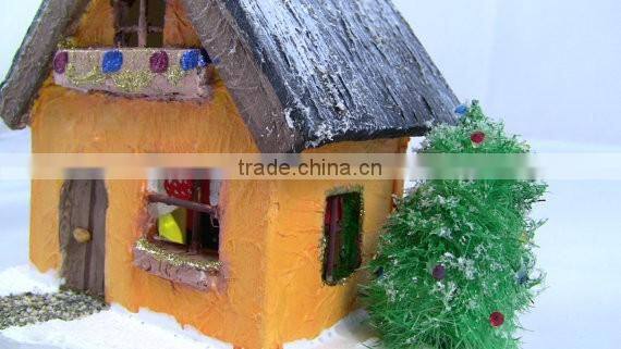 Little Christmas House with colored light