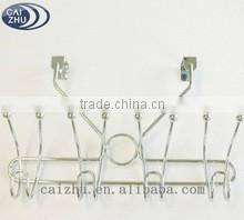 2016 Metal Powder Coat Overdoor Hook storage Rack with hat rack hooks